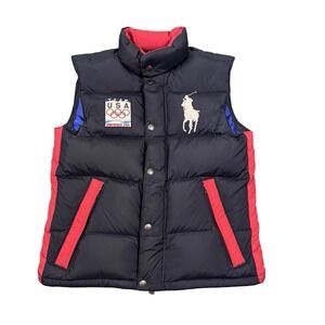 Polo Ralph Lauren Puffer Vest Mens Small Team USA Olympic Vancouver 2010